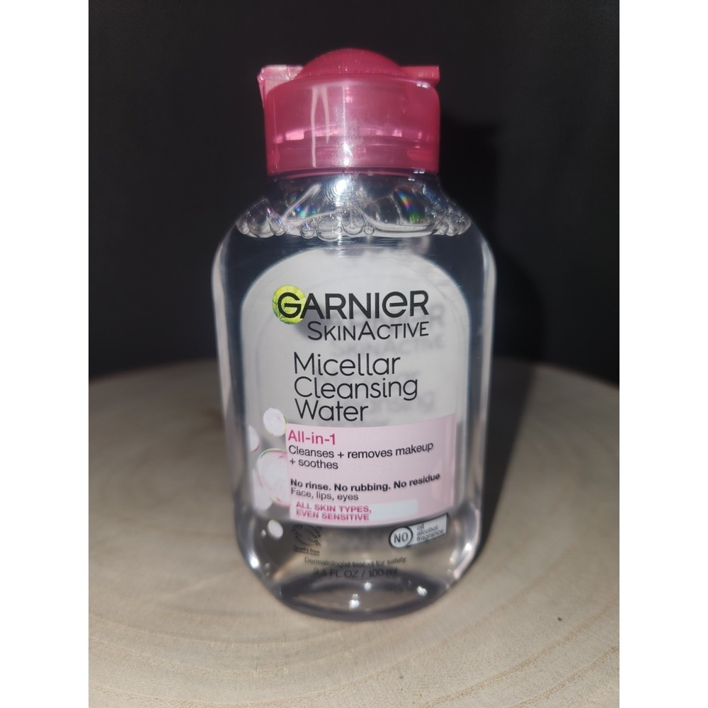Garnier Micellar Cleansing Water, All-in-1 Makeup Remover & Facial‎ Cleanser-3.4